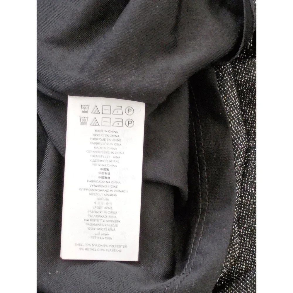 Michael Kors NWT One Shoulder Metallic Ruched Bodycon Dress XL Silver Black $295